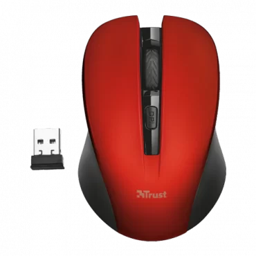 TRUST MYDO Silent Click Crveni Bežični miš