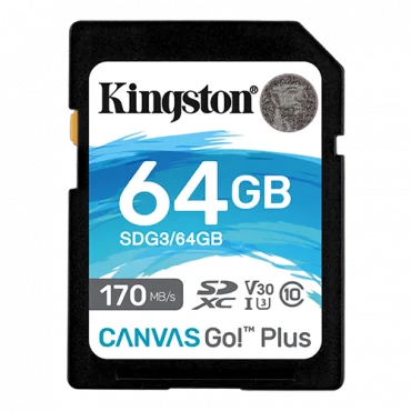 KINGSTON CanvasGo! Plus SD memorijska kartica 64GB SDG3/64GB