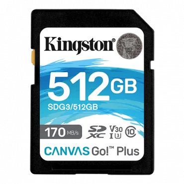 KINGSTON SD CanvasGo! Plus memorijska kartica 512GB SDG3/512GB