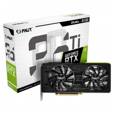 PALIT GeForce RTX 3060 Ti Dual LHR 8GB GDDR6 256-bit NE6306T019P2-190AD