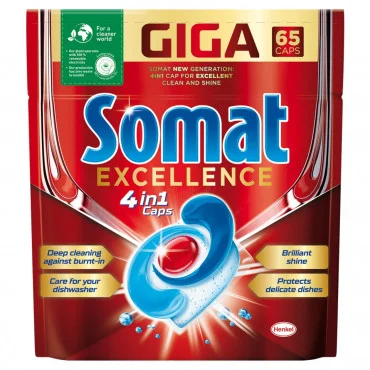 SOMAT Tablete za mašinsko pranje suđa Excellence 65 caps