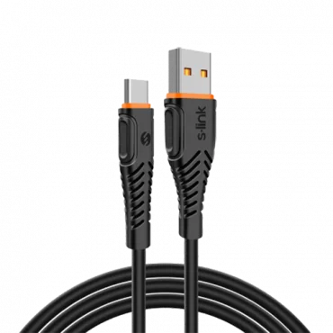 S-LINK USB-A na USB-C kabl 1,2m (Crna) SW-C795