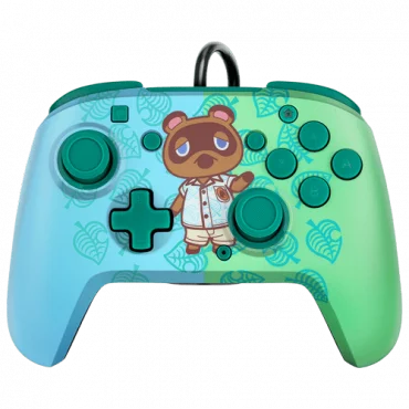 PDP Faceoff Deluxe+ Audio Wired Controller: Animal Crossing Tom Nook