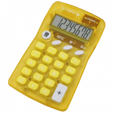GENIE Kalkulator LCD-825 Olympia (Žuta)