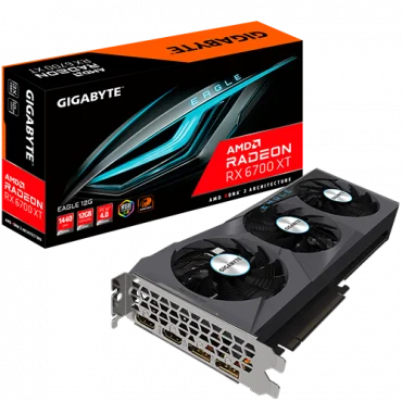 GIGABYTE AMD Radeon RX 6700 XT EAGLE 12GB GDDR6 192-bit - GV-R67XTEAGLE-12GD