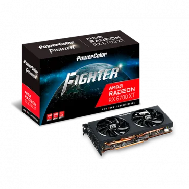 POWERCOLOR Fighter AMD Radeon RX 6700 XT 12GB GDDR6 192-bit - AXRX 6700 XT 12GBD6-3DH