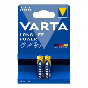 VARTA Alkalne baterije Longlife Power 2 x AAA 2/1