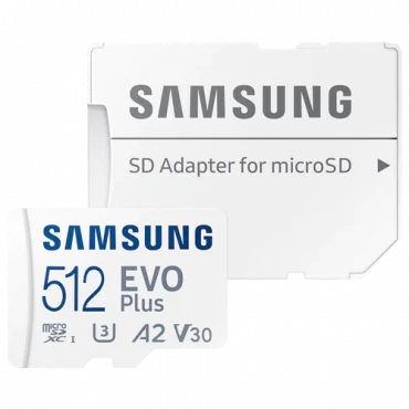 SAMSUNG MicroSD 512GB i Adapter MB-MC512KA EVO PLUS