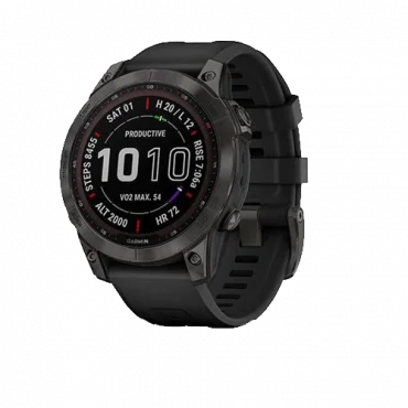 GARMIN Sportski GPS sat Fenix 7 Sapphire SOLAR Carbon Gray (Crni)