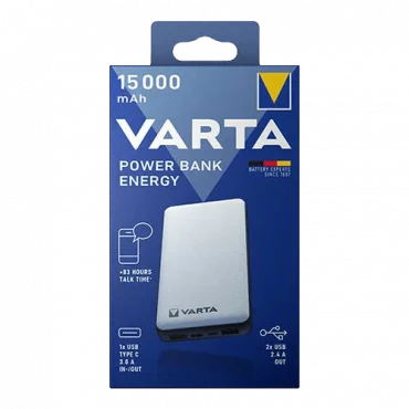 VARTA Power bank Energy 15000mAh (Bela)