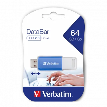 VERBATIM DataBar 64GB Blue USB Flash Memorija