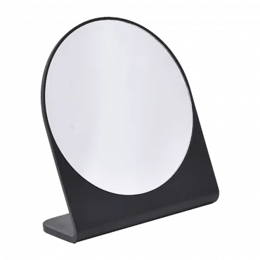TENDANCE Kozmetičko jednostrano ogledalo na stalku crno