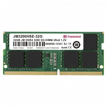TRANSCEND JetRAM 32GB DDR4 3200MHz CL22 SO-DIMM JM3200HSE-32G - Memorija