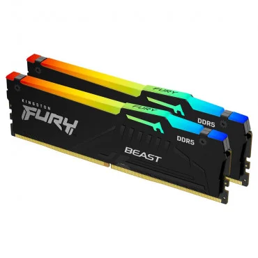 KINGSTON Fury Beast RGB 32GB (2x16GB) DDR5 6000MHz CL36 KF560C36BBEAK2-32 - Memorija