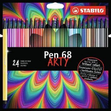 STABILO Pen 68 ARTY 1/24 Flomasteri set