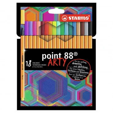 STABILO Point 88 ARTY 1/18 Flomasteri lineri set