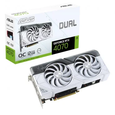 ASUS Dual GeForce RTX 4070 White OC Edition 12GB GDDR6X 192-bit DUAL-RTX4070-O12G-WHITE Grafička karta