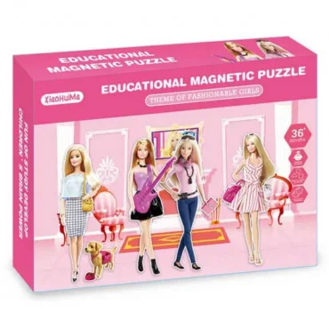 BEST LUCK BE8099902 Barbie puzzle magnet