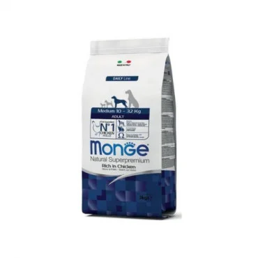 MONGE Adult Medium Piletina 3kg Granule za pse