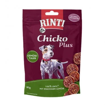  RINTI FI91422 Chicko Plus pačetina i povrće 80 g Poslastica za pse 