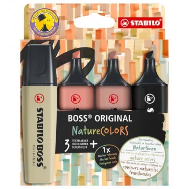 STABILO Boss Original Nature Colors Set 1/4 Signir