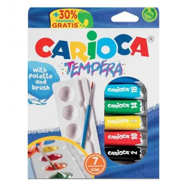 CARIOCA 40011 Tempere sa četkicom i paletom 1/7 10ml