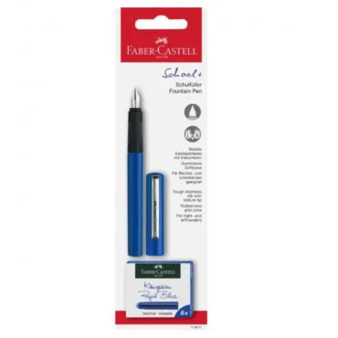 FABER CASTELL Polyblister 149811 Nalivpero + patroni Plavi