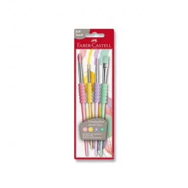 FABER CASTELL  Soft Grip 481620 Set čwtica za vodene boje 1/4 Pastel