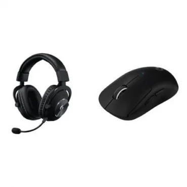 LOGITECH Pro X Superlight Black Set bežični miš i gejmerske slušalice