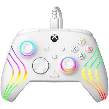 PDP Xbox Series X|S & PC White Afterglow Wave Gamepad