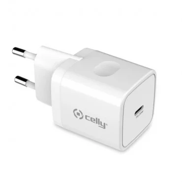 CELLY TC1USBC20WWH USB-C 20W (Beli) Adapter