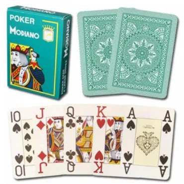 MODIANO Cristallo Green Poker karte