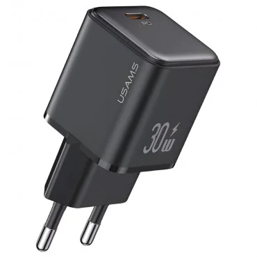 USAMS CC186TC01 USB-C 30W (Crni) Adapter