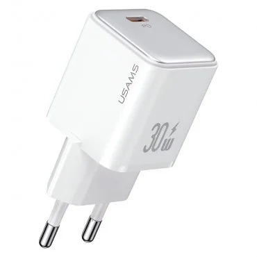 USAMS CC186TC02 USB-C 30W (Beli) Adapter