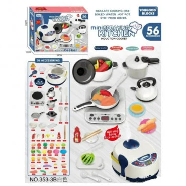 HK MINI TOYS Igračka, kuhinjski set, 56 elemenata