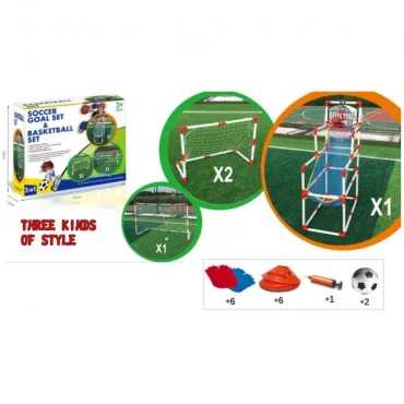 MRX TOYS Merx Igračka 3u1 fudbal i basketball set