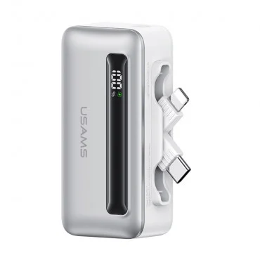 USAMS 4500mAh 20W Silver Power Bank