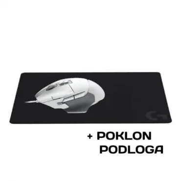 LOGITECH G502 X White i G240 Gejming miš i poklon podloga