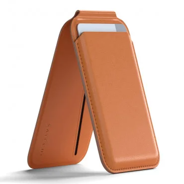 SATECHI Orange Vegan-Leather Magnetic Novčanik i držač za telefon