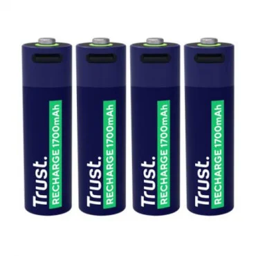 TRUST Rechargeable AA Blue USB-C Punjive baterije