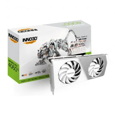 INNO3D GeForce RTX 4060 Ti Twin X2 OC White 16GB GDDR6 128-bit N406T2-16D6X-178055W Grafička karta