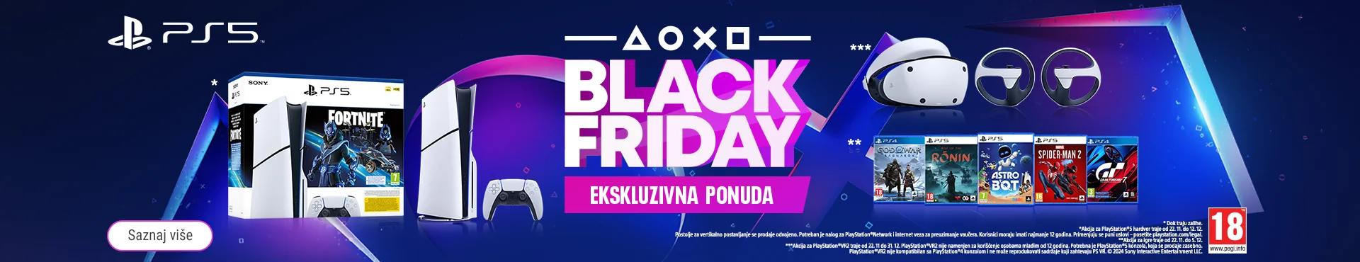 PlayStation 5 konzole, dodatna oprema i igre po sniženim cenama