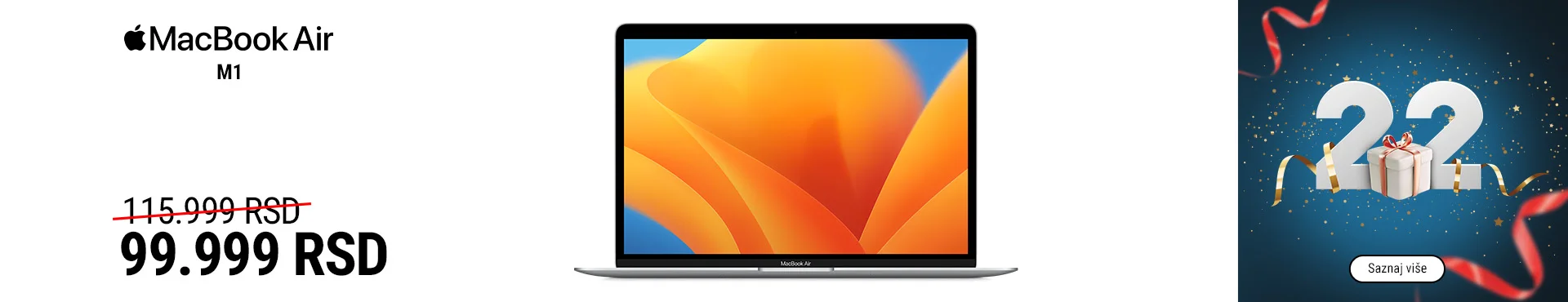 Apple MacBook Air M1 po sniženoj ceni